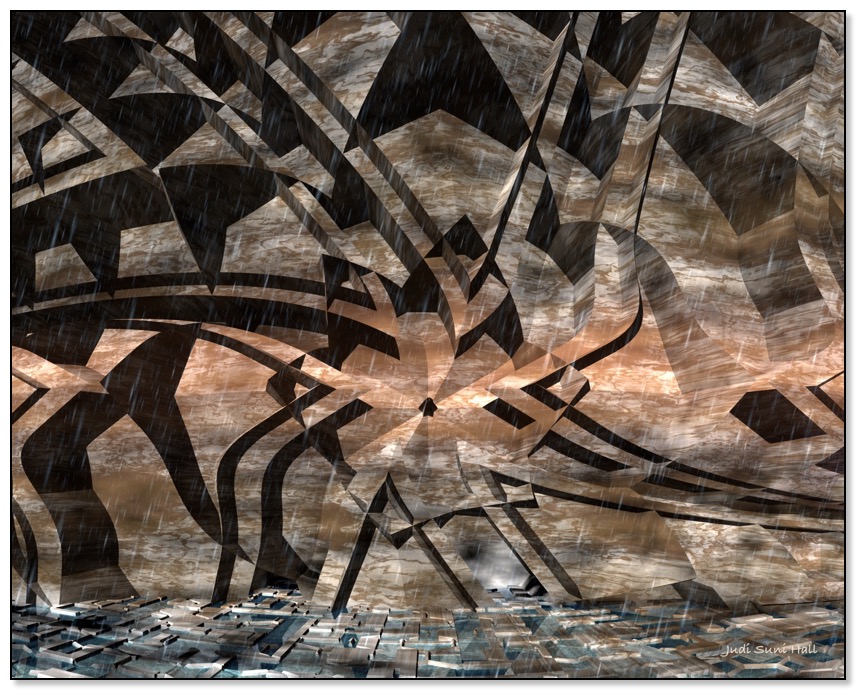 Alien Petroglyph on Kytherial. Gingezel Sci Fil