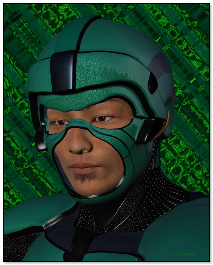 Portrait of Gengo an Octagla player in Gingezel Scifi