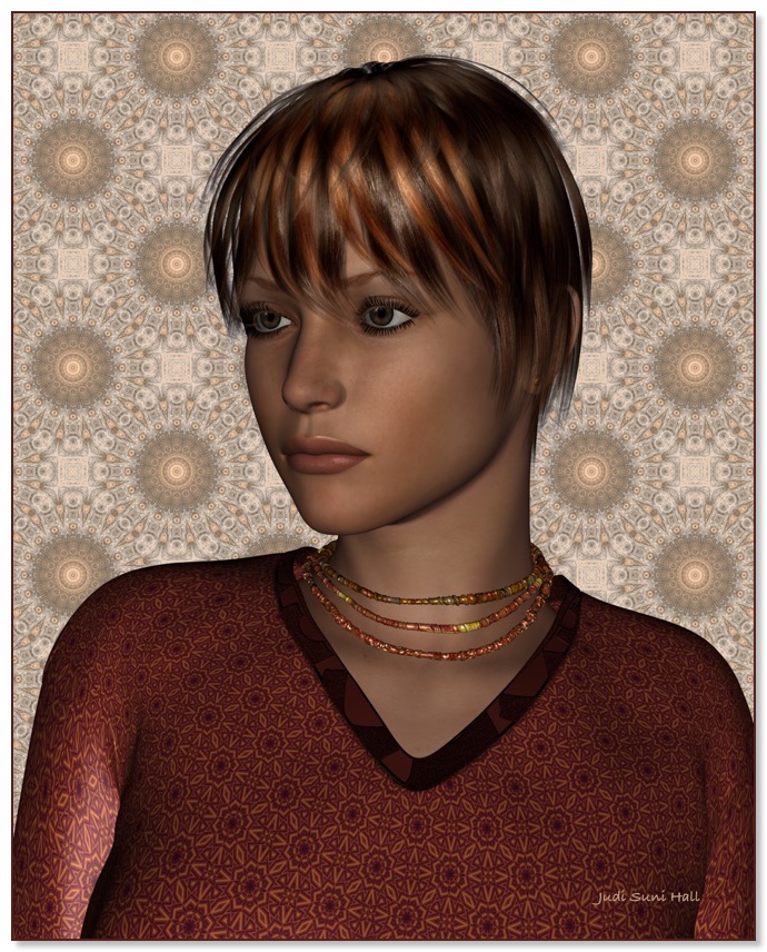 Krysta Prodor, a character in the Gingezel Octagla Sci Fi series