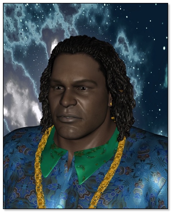 Maras Portrait Octagla Defenseman. Image created with DAZ 3D and Armatic.