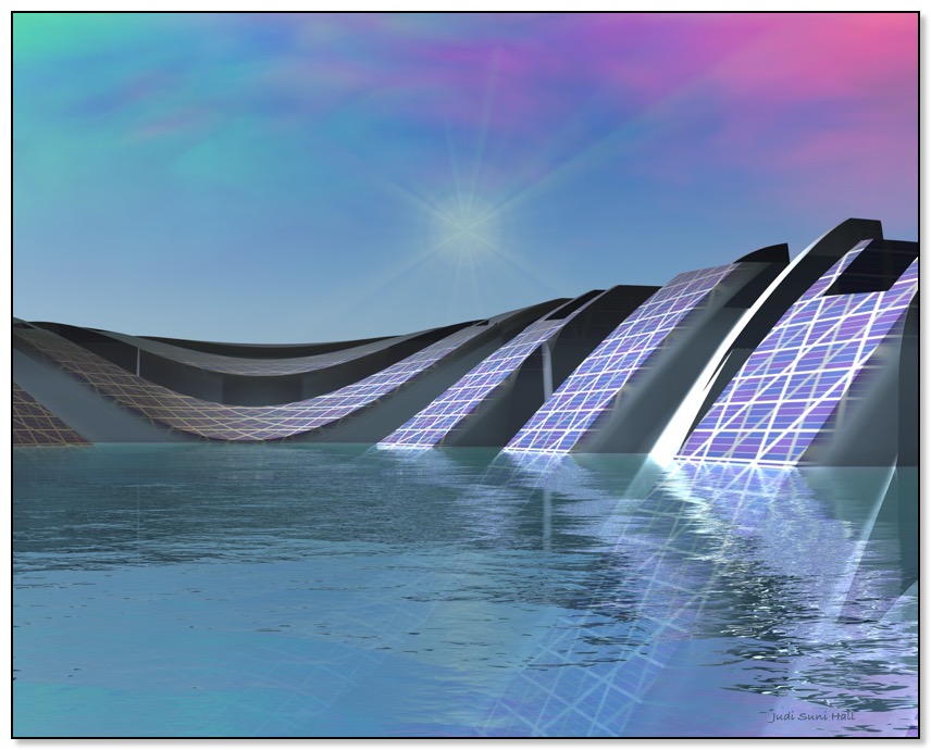 Precious water scifi art by Gingezel