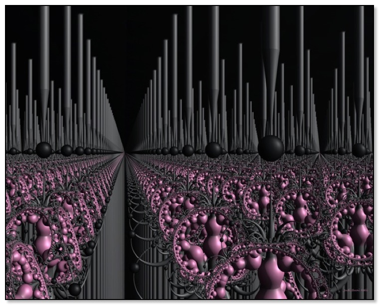 Artist's concept of a space station garden. Gingezel science fiction.