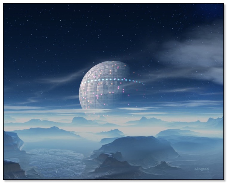 Tranus web satellite sci fi art at Gingezel